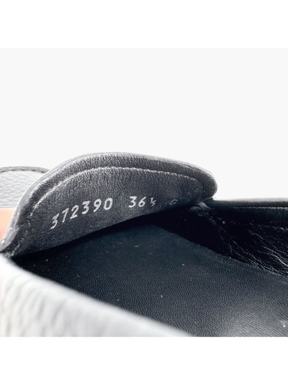Gucci Interlocking GG Driving Loafers EU 36.5 US 6.5 Black Leather Flat Shoe - Picture 13 of 14